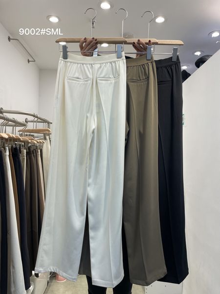 

women's pants & capris see also naxi retro high-waisted elastic straight-leg mopping trousers loose 9002#, Black;white