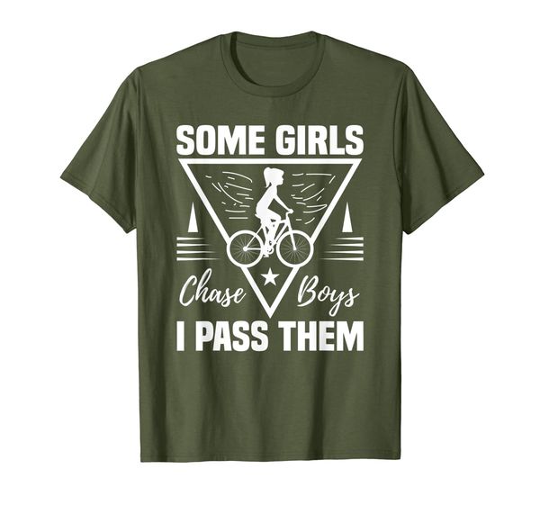 

Some Girls Chase Boys Funny MTB Cycling Gift T-Shirt, Mainly pictures