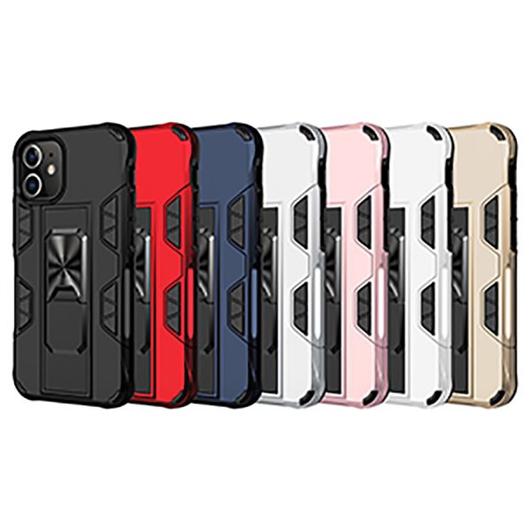 

shockproof ring holder kickstand cell phone cases for iphone 7 8 se2 xs xr 11 pro max 12 samsung s20 s21 fe note 20 ultra lg stylo 6 moto g
