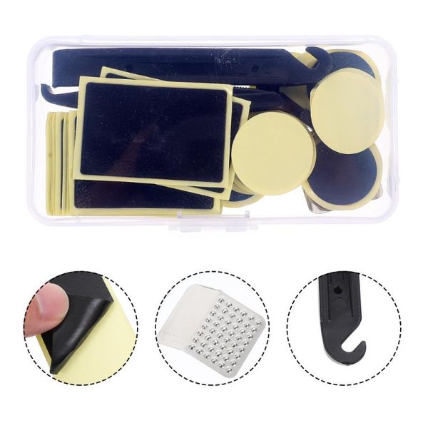 

tools 42pcs high pressure versatile mini bike pump with glueless patch kit for