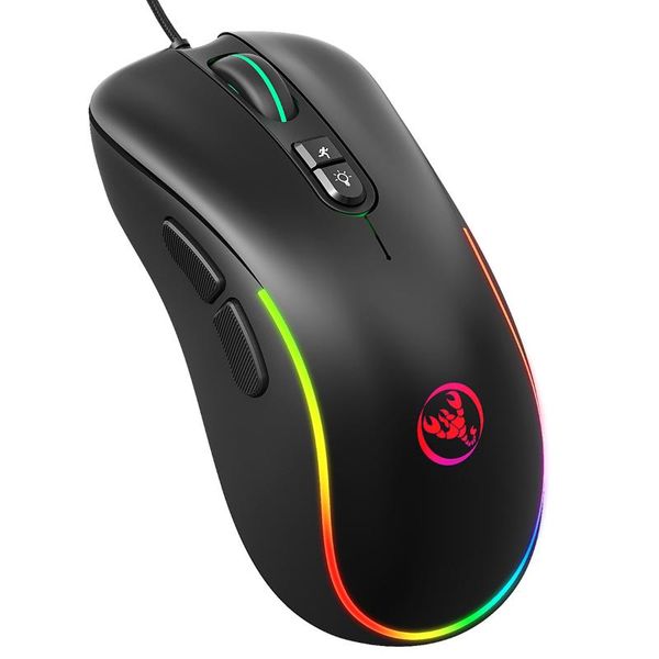 

keyboard mouse combos wired gaming 7-key macro programming 6400dpi for pc lapdeskcolorful visual effect