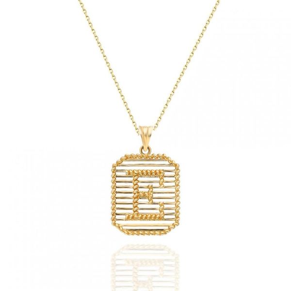 

chains letter 14 gold necklace (all letters), Silver