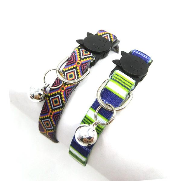 

cat collars & leads pet collar necklace bell charm supplies custom safety personalized cute kitten puppy with
