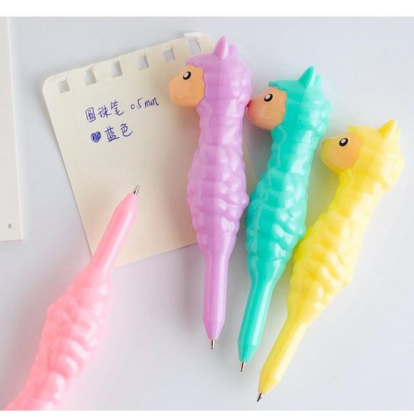 Ballpoint Pens 40pcs kawaii pen lot cute fashion creative alpaca для школьников писать офисные принадлежности корейский стационар