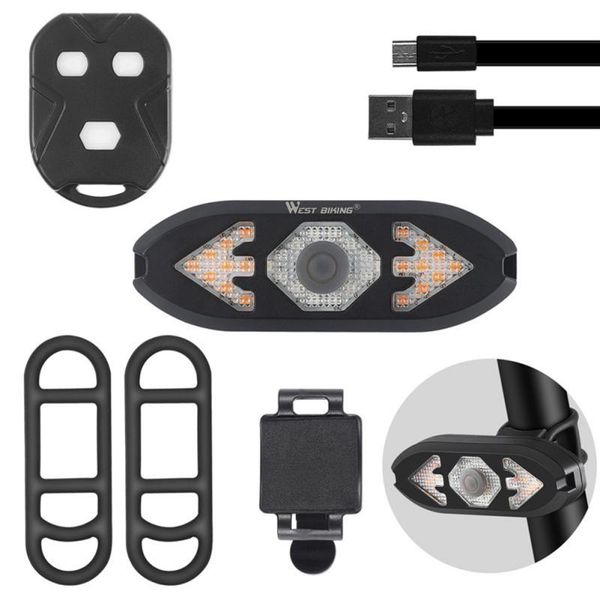 

bike lights usb rechargeable bicycle turn signals remote control direction indicator mtb led rear light taillight with horn