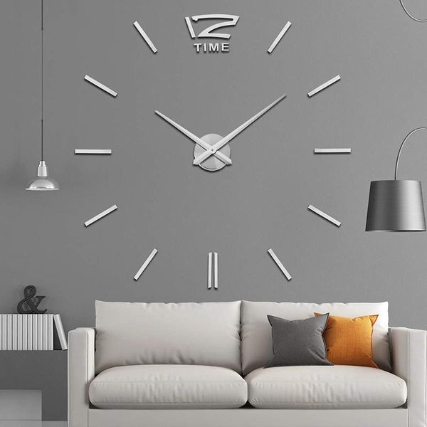 

wall clocks noiseless clock silent movement kit mechanism parts with hands diy quartz silver