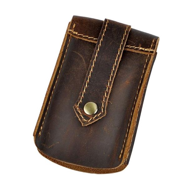 

backpack original genuine leather men quality fashion car remote case key ring holder chain designer package bag y1008