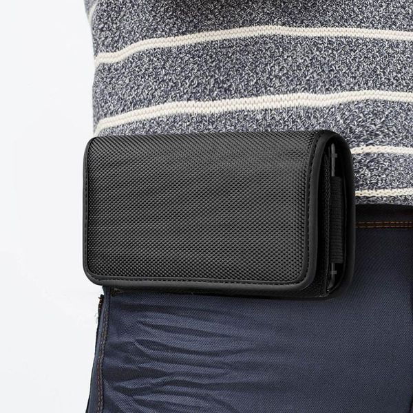 

universal phone pouch case for xgody a51 k30s mate10+ cover flip holster belt oxford cloth waist bag mate40 s20 lite cell pouches