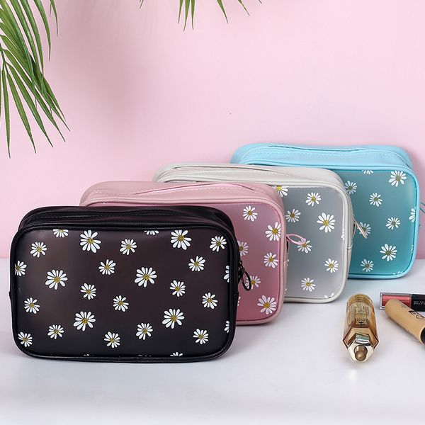 

luggage cases maiden heart daisy cosmetic 2021 super fire portable large capacity transparent waterproof washing and gargling storage bag