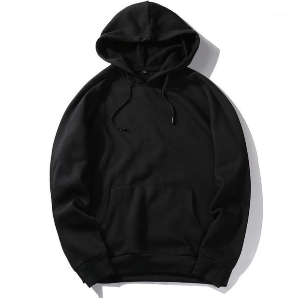 

Men's Hoodies & Sweatshirts Autumn Fashion Hoodie Male Warm Fleece Coat Thicken Clothes Winter Men Hip Hop Streetwear Solid, Black
