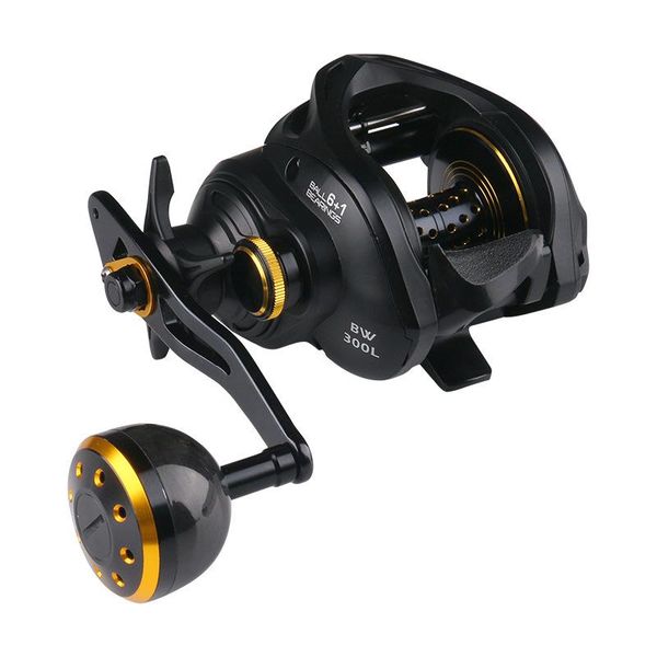 

baitcasting reels deukio baitcast reel sea fishing deep line cup 6+1 bb high capacity metal boat slowly shake iron plate lure wheel