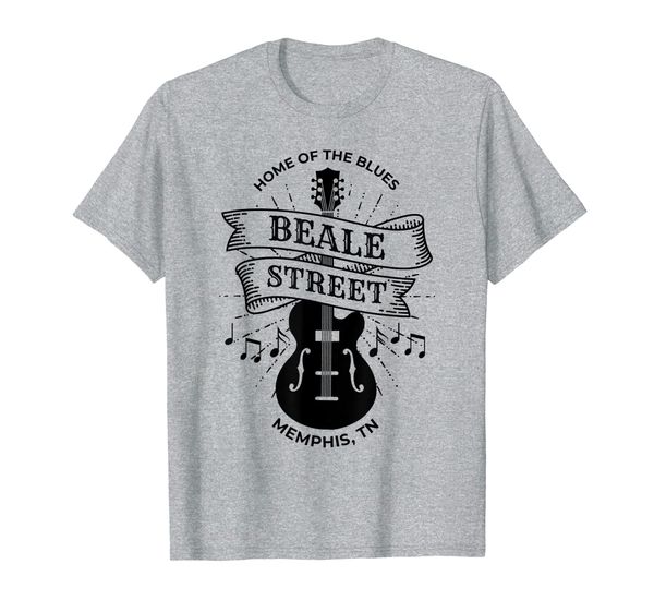 

memphis beale street shirt tn blues music gift t-shirt, White;black