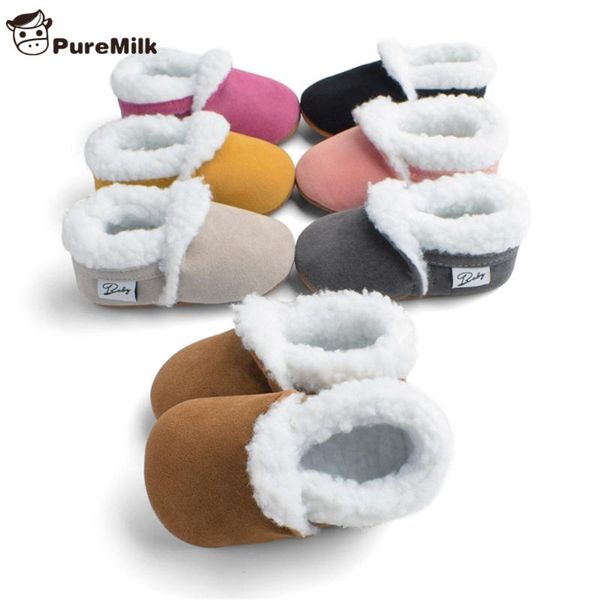 

first walkers puremilk winter born baby shoes cute fur for boys/ girls