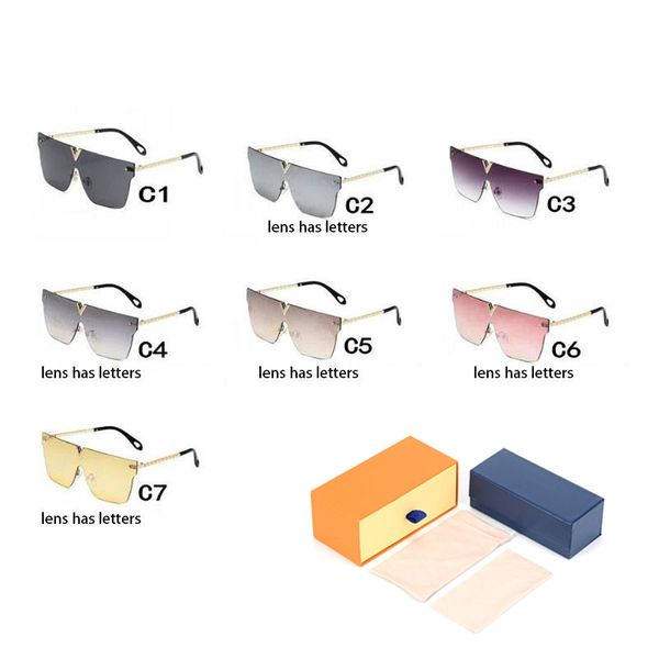 

classic oversized womans sunglasses luxury mens sun glasses square frameless eyeglass gradient metal thread fashion women spectacles with bo, White;black