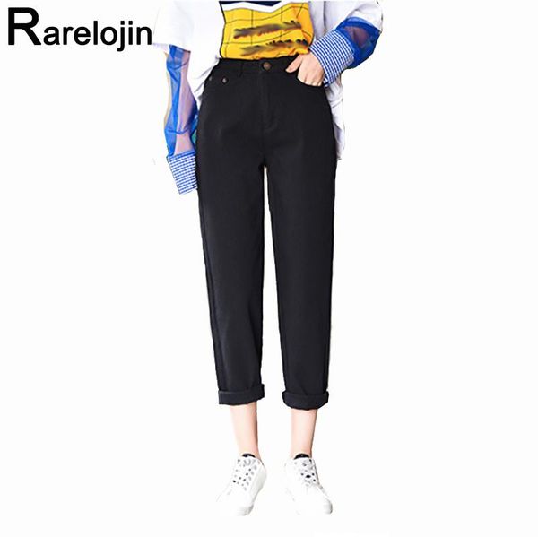 

women's jeans spring autumn korean fashion casual tide wild high waist female women thin slim straight pants, Blue