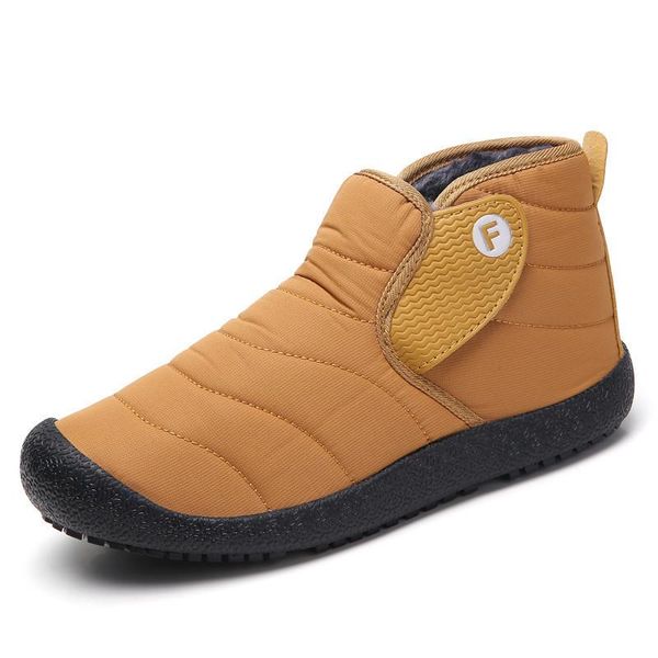 

boots 2021 fashion women winter comfortable waterproof warm plush ankle snow slip-on ladies botas mujer, Black