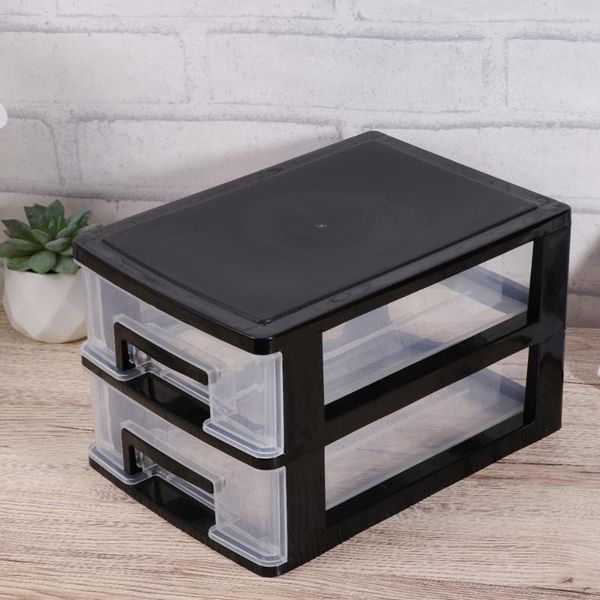 

double layer drawer type closet portable storage cabinet multifunction rack organizer furniture (black clothing & wardrobe