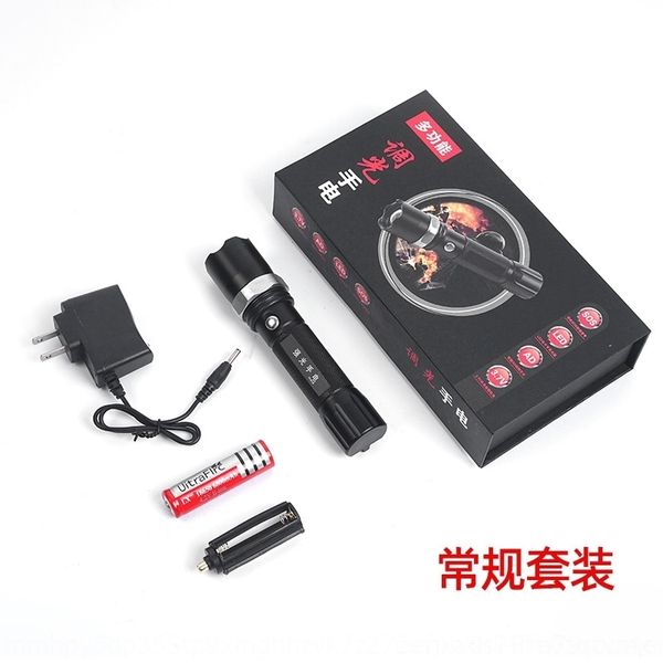 

icp led outdoor flashlights torches rechargeable zoom flashmultifunctional aluminum alloy household strong led outdoor rechargeable zoom fl