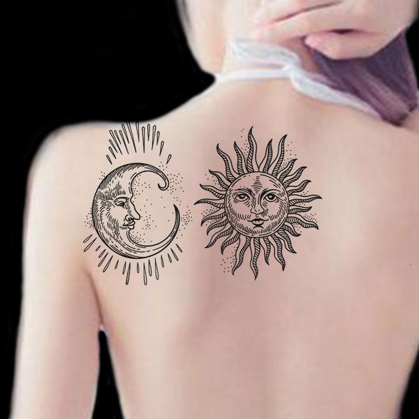 

hand painted dark waterproof tattoo stickers for men and women