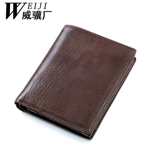 

wallets high end vertical men's wallet in spring and summer, Red;black