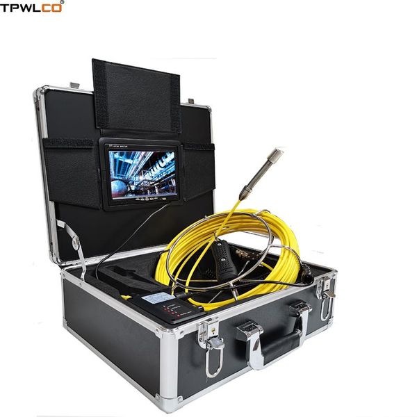 

cameras sewer camera video pipe drain inspection system with 7" 1000tvl 20m cable 17mm cleaner head dvr function