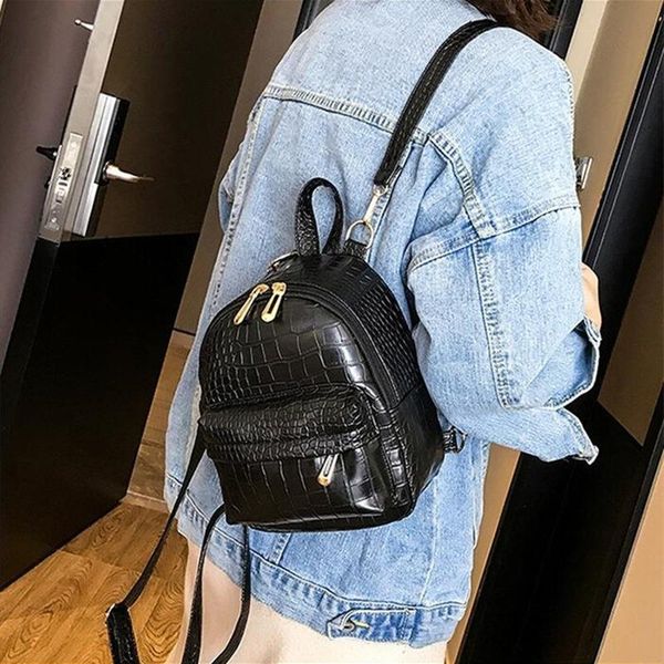 

backpack 2021 women's mini cute fashion ladies zipper double anti-theft bag