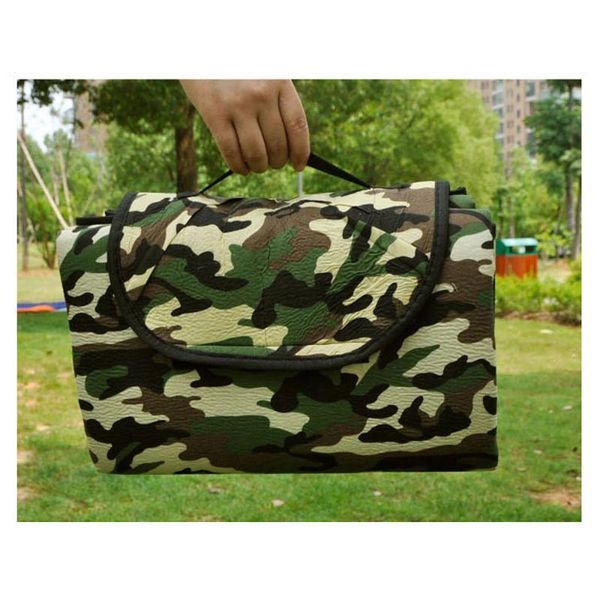 

outdoor pads 180 x 150 cm camouflage picnic mat moisture cushion floor tent beach tress sleeping pad camping blanket waterproof
