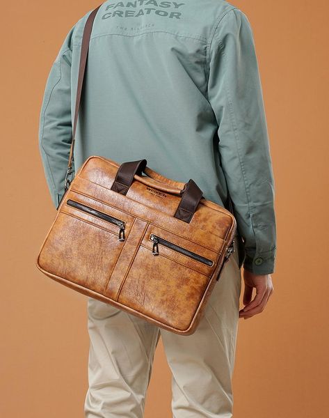 

briefcases weysfor vintage briefcase messenger bag men's genuine leather 14'' lapoffice business tote for document