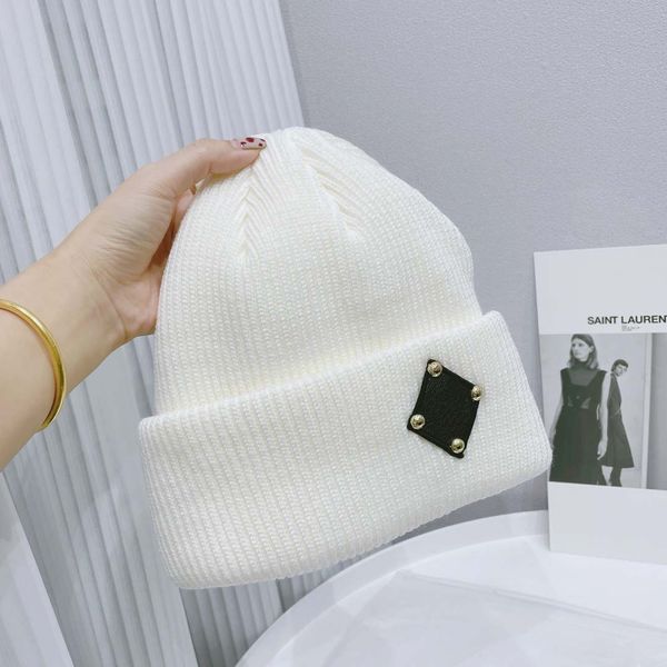 

knitted hat beanie cap skull caps for man woman winter hats 2 color outdoor cashmere casual, Blue;gray