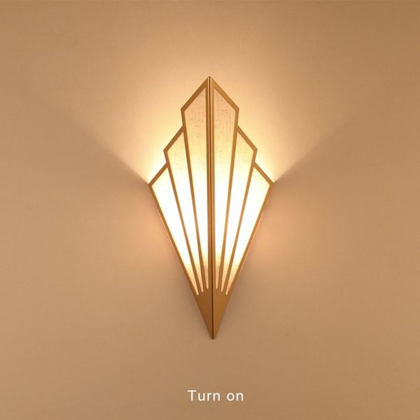 

wall lamps indoor decoration lighting corridor aisle staircase bedroom lights fan-shaped e14 5w el bedside lampara lamp