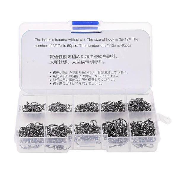 

pcs carbon steel circled assorted sharpened fishing hooks lures baits tackle hook for freshwater