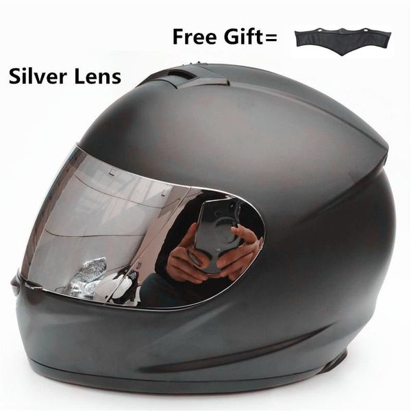 

motorcycle helmets dot ce approved full face motorbike helmet - mablack l (59-60cm)