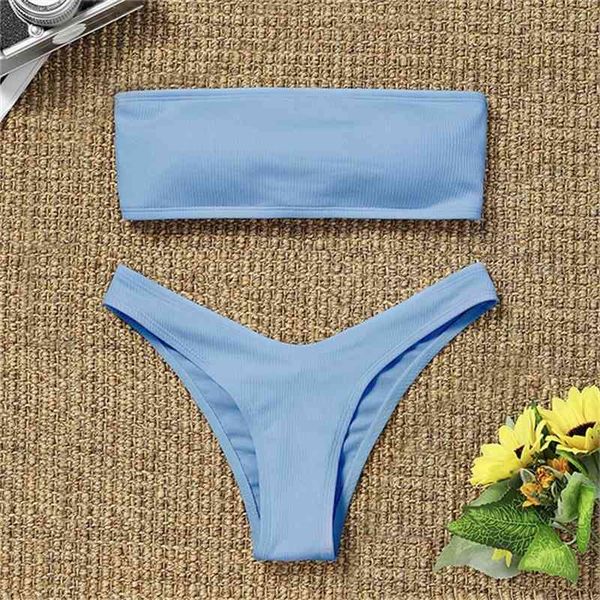 

lovely women summer bikinis set high waisted split swimwear tummy control two piece swimsuit beachwear tankini biquini 45, White;black