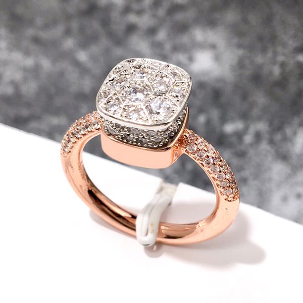 

personality eternal love iced out couple rings woman bee hive zircon copper plating 18k ring for women fashion bridesmaid sisters jewelry 7, Silver