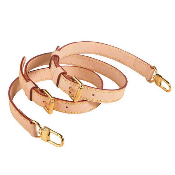 

genuine leather bag strap shoulder accessories narrow fashion parts 211213, Black