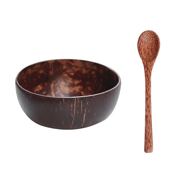 

bowls natural fruit vegetable salad bowel coconut bowl noodle ramen with spoon dessert table dinnerware kitchen supplies
