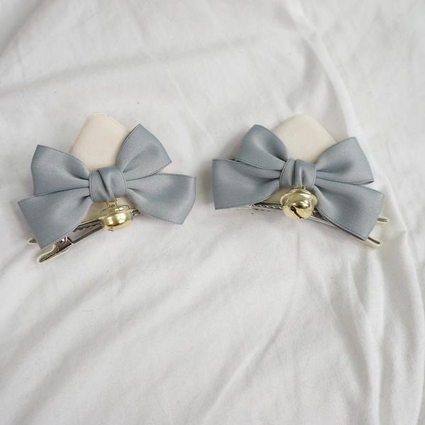 

other event & party supplies handmade japan and south korea cute bow bell cat ear barrettes a pair of hairclips girl lolita hair accessories