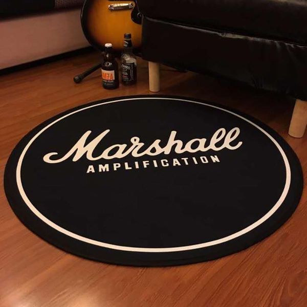 

carpets guitar gibson wing floor carpet modern printed round flannel piano room sound mat living bedroom decor tapis rugs