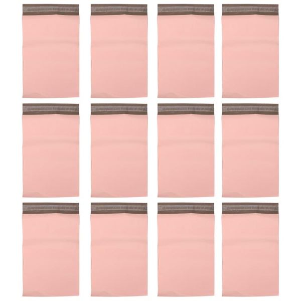 

100pcs storage bags self adhesive pouches mailers packing (pink) gift wrap
