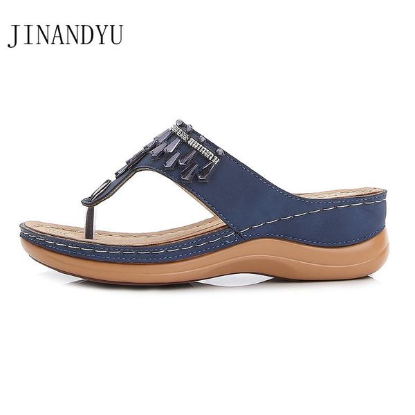 

slippers kitten heels wedges beach flip flops rhinestone casual woman shoes big size 44 fashion sandalle femme ete 2021, Black