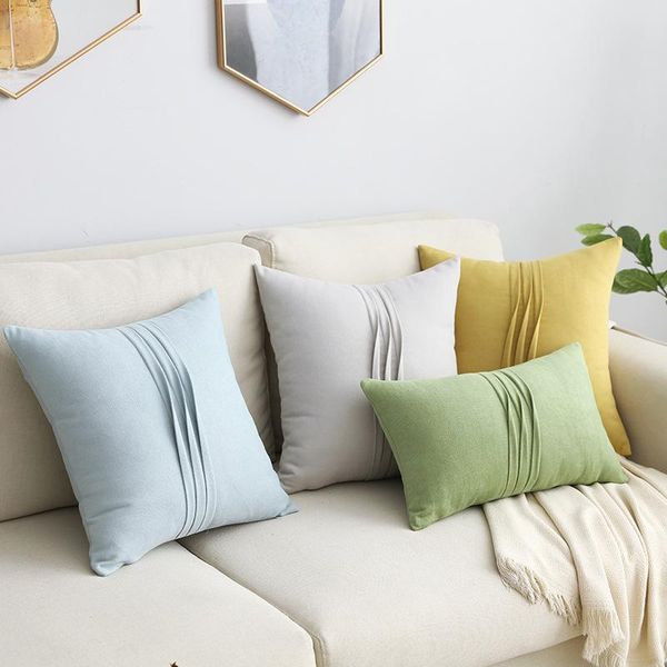 

cushion/decorative pillow 45x45cm/30x50cm throw covers solid color simple office waist pillowcase for home sofa seat chair decorative cushio