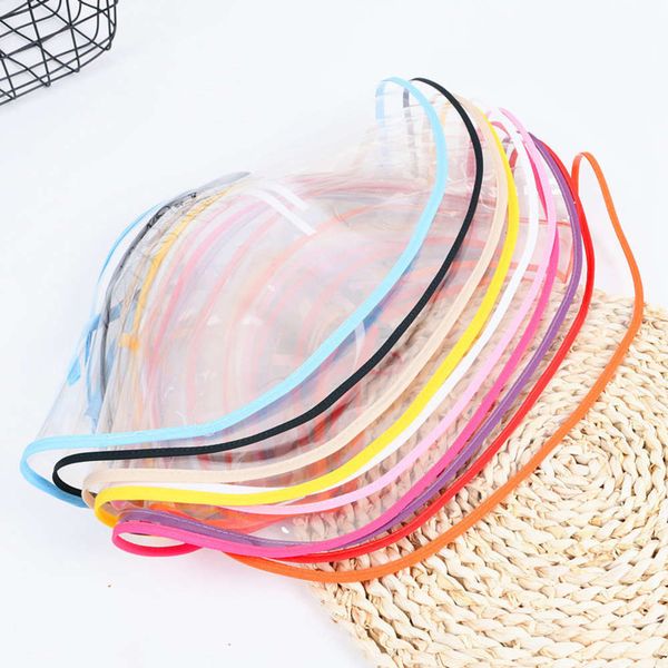 

korean droplet mask tpu shield dust-proof sunshade hat windproof fisherman's for adults and children, Yellow