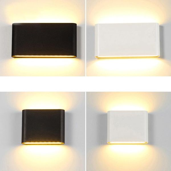 

wall lamp waterproof outdoor led for courtyard porch 6w 12w indoor lighting fixture sconce bedroom aisle 110-220v