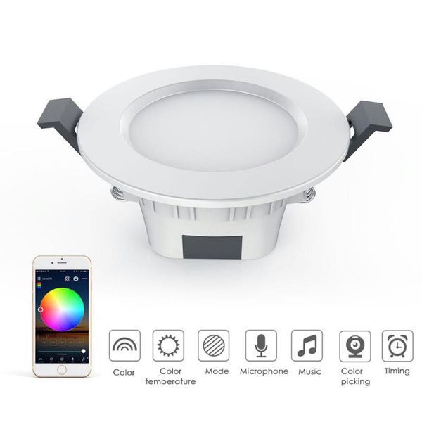 

smart home control 4.5w bluetooth downlight work with hao deng app wifi remote white & warm light change for os and android
