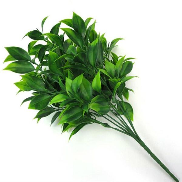 

decorative flowers & wreaths artificial plants, with 7 branches, used for garden planks, fake grass, eucalyptus, orange, to decorate househ