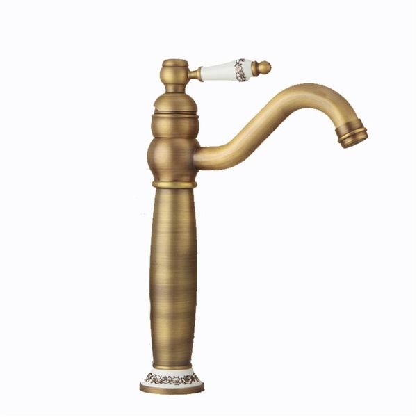 

bathroom sink faucets faucet antique bronze finish brass basin solid single handle water mixer taps bath