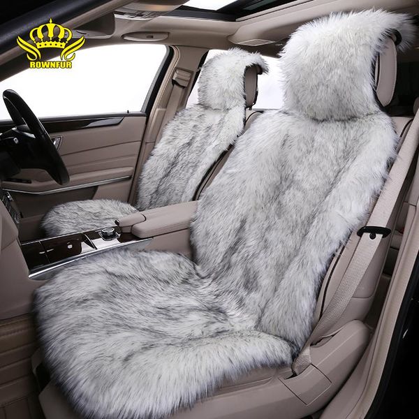 

car seat covers artificial plush cushion autumn winter spring interior universal cover 1pc fit for sedan hatchback suv mpv
