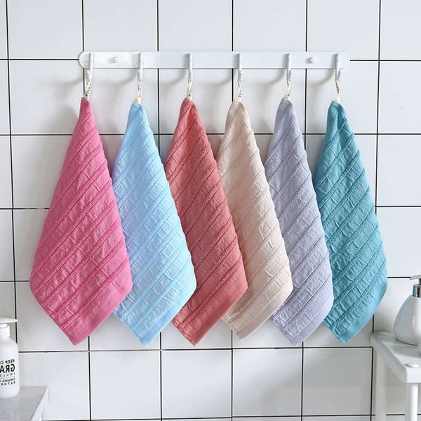 

handkerchief cotton absorbent square towel for face wash, White