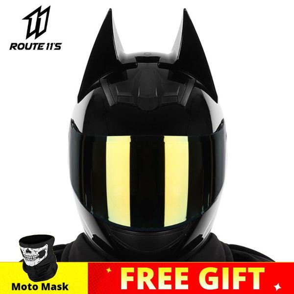 

motorcycle helmets helmet men casco moto full face capacete de dual lens motocross accessories with corner