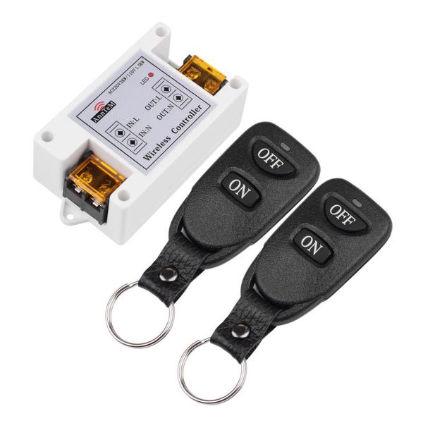 

smart home control ac 110v 220v rf 1ch 40a wireless remote switch receiver + transmitter for water pump led light industrial equipment